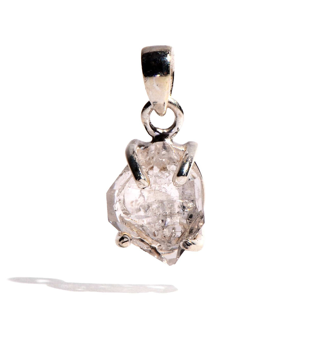 Herkimer Diamond Sterling Silver Pendant - Raw Form