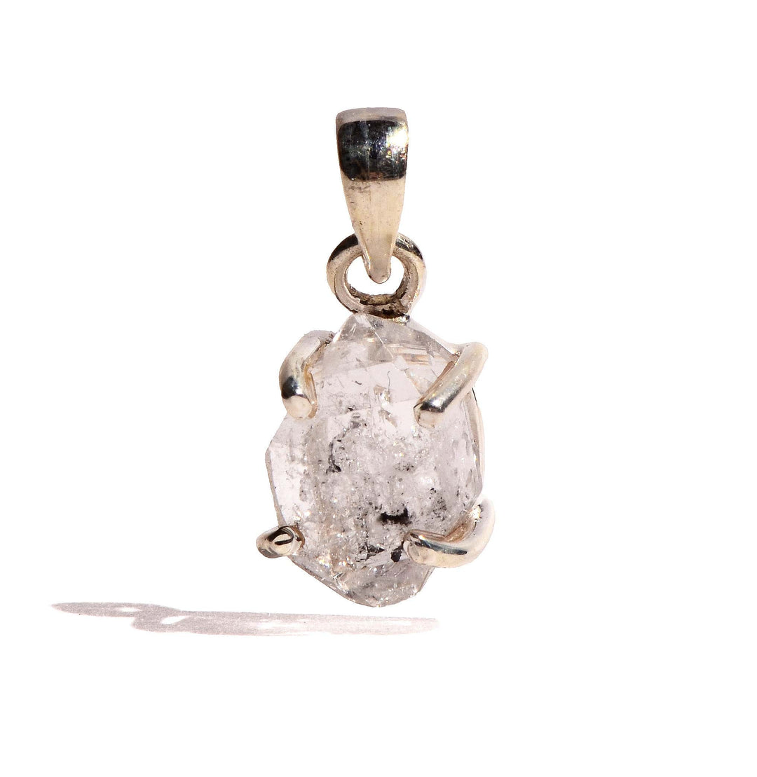 Herkimer Diamond Sterling Silver Pendant - Raw Form