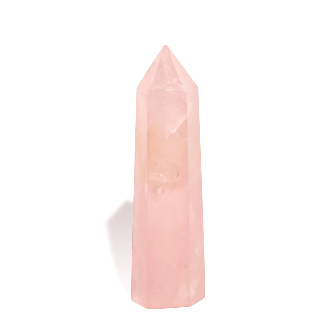 Rose Quartz Point - Polished - Flat Base