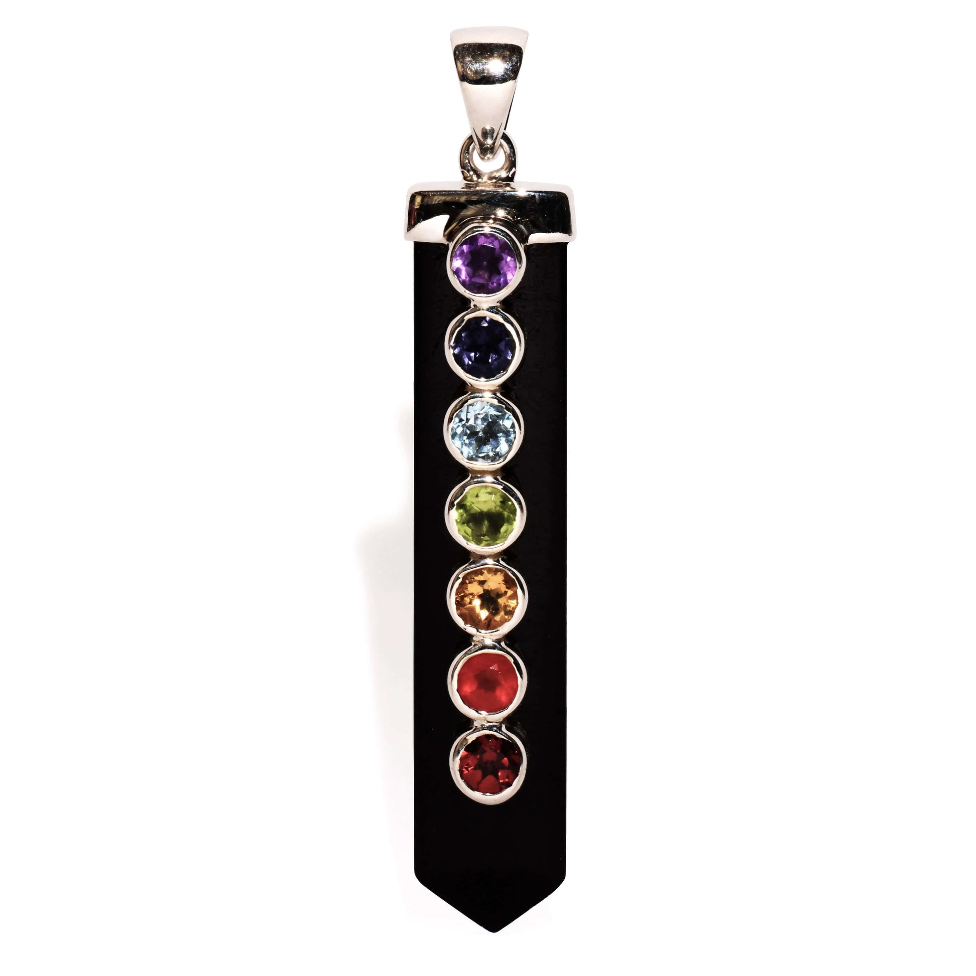 Buy 7 Chakras on Black Tourmaline to bring all seven chakras into full alignment.