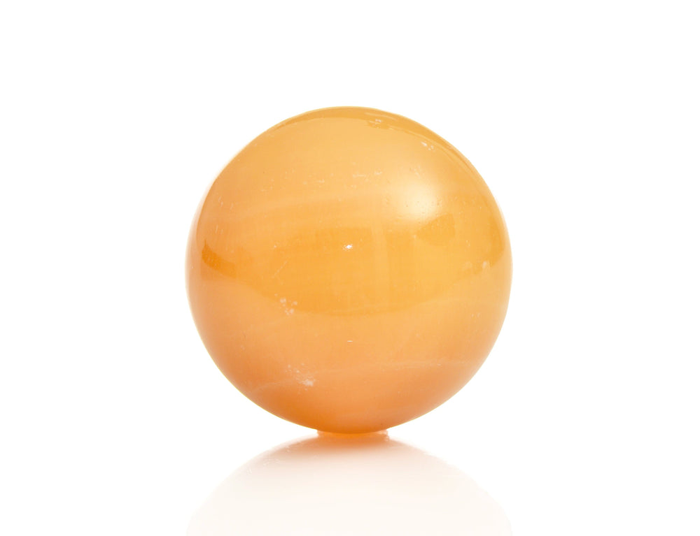 Orange Calcite Sphere - Polished