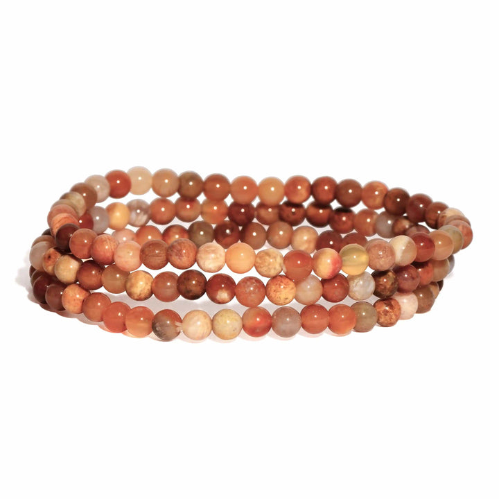 Coral Beaded Bracelet