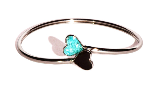 Twist Bypass Cuff Turquoise/Cathedral Rock Charged Heart Bracelet