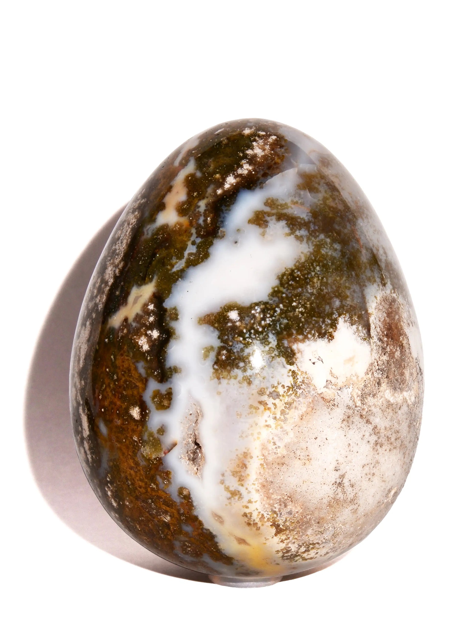Ocean Jasper Egg - Polished