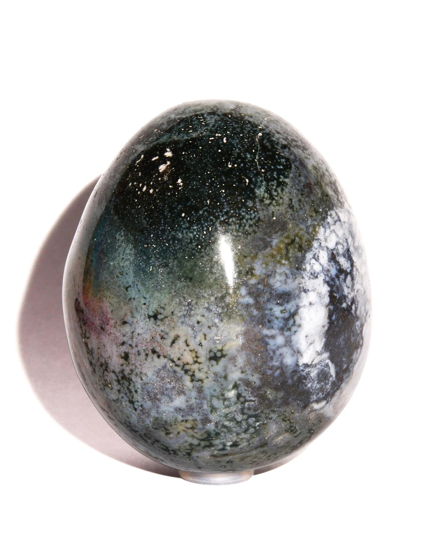 Ocean Jasper Egg - Polished