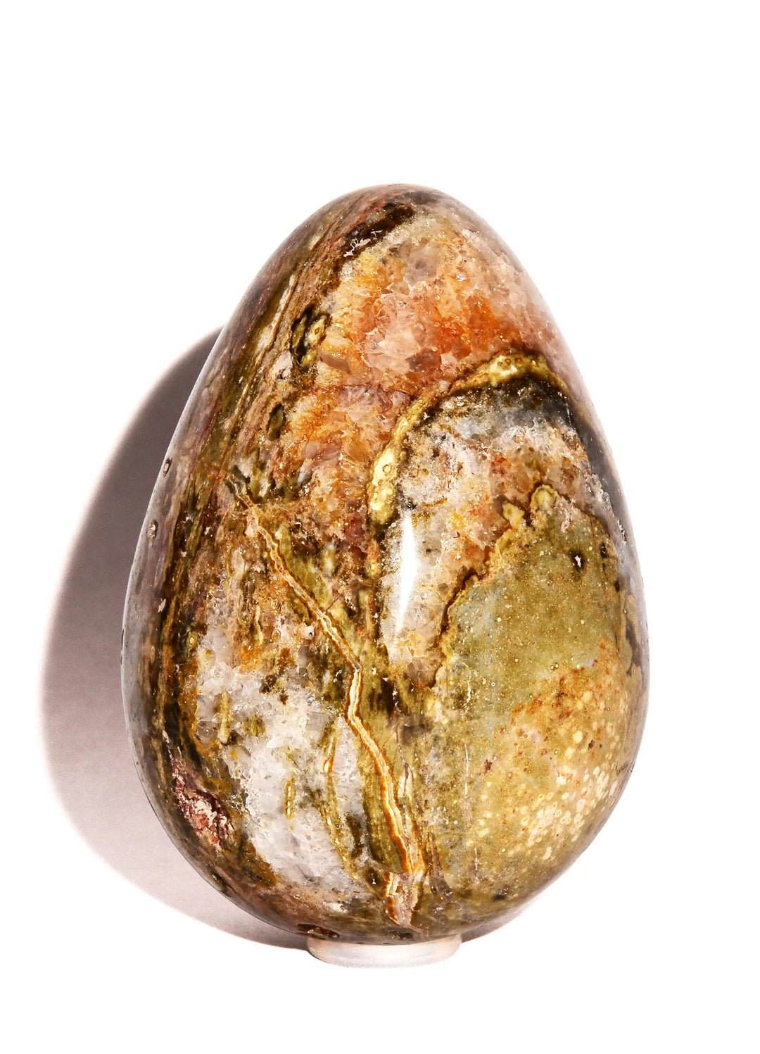 Ocean Jasper Egg - Polished