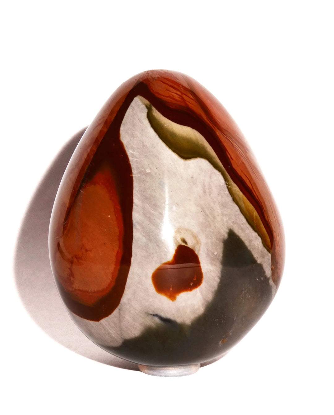 Fancy Jasper Egg - Polished