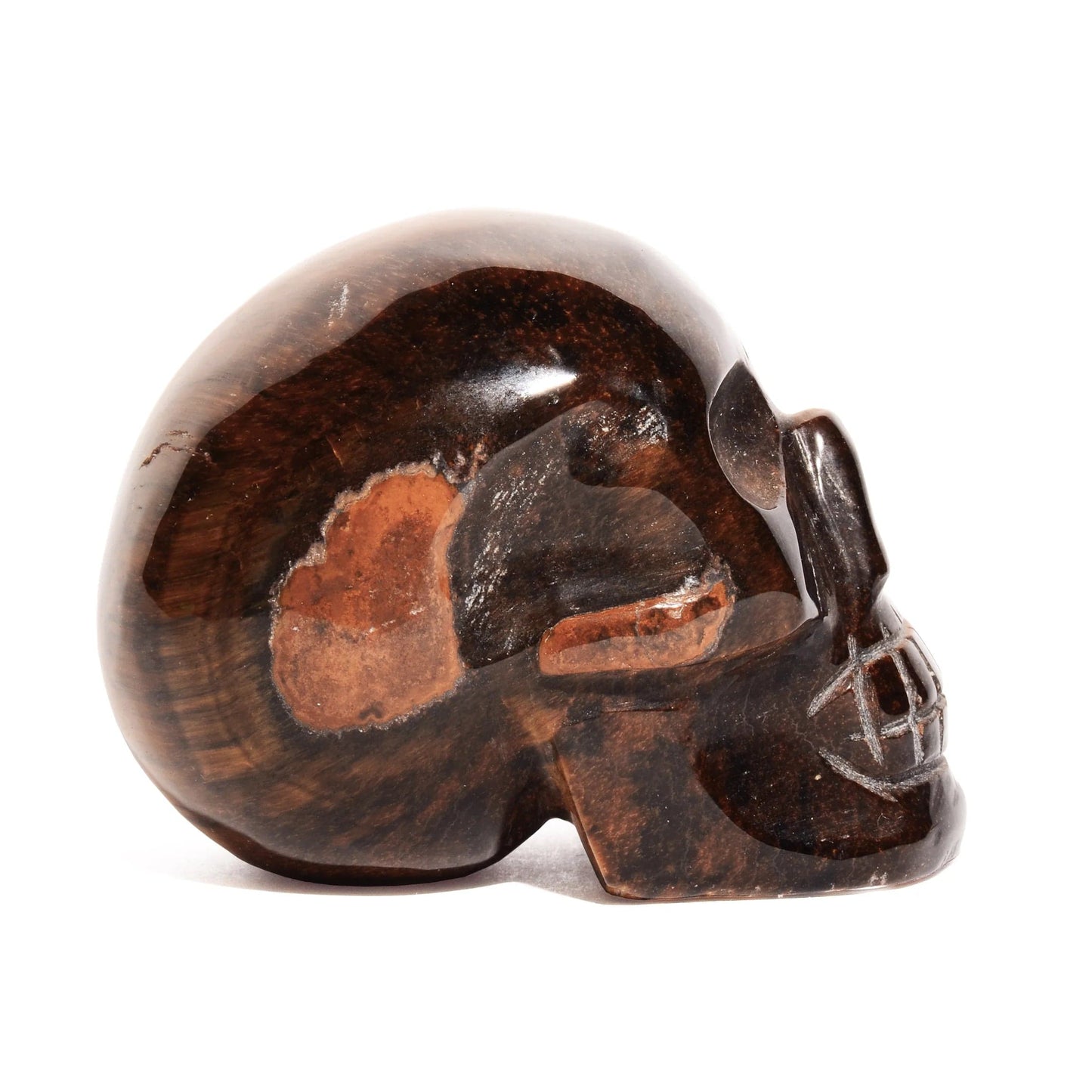 Tiger Eye Skull