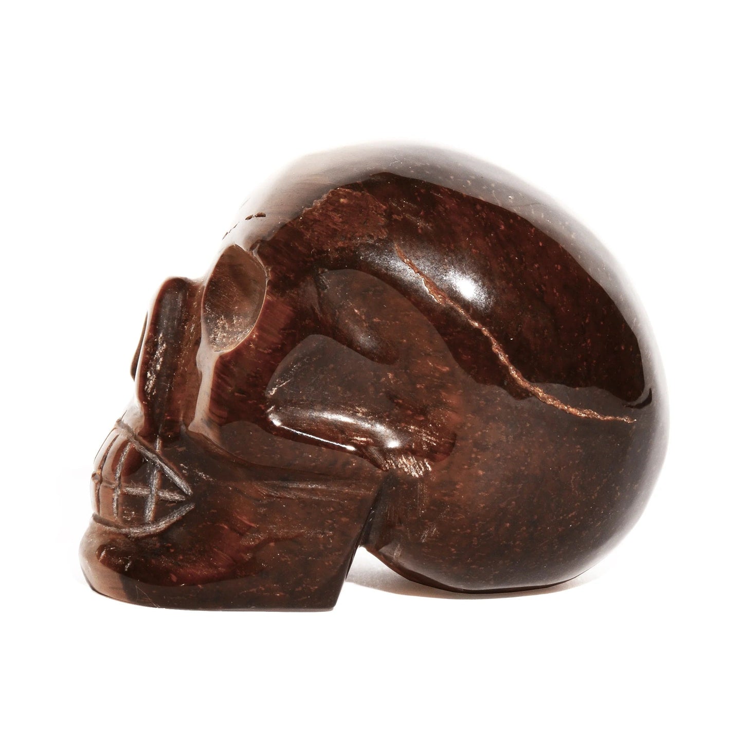 Tiger Eye Skull