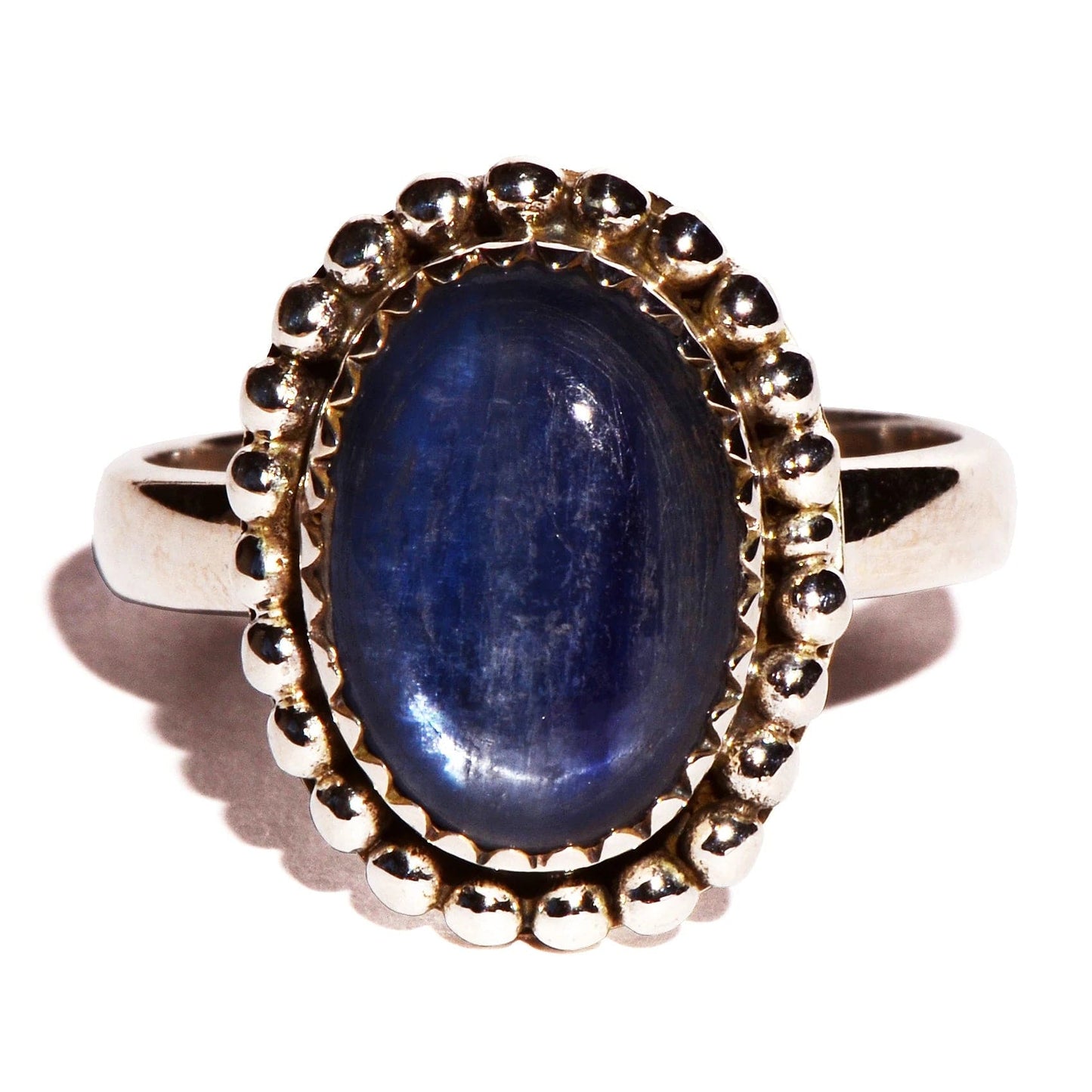 Blue Kyanite Sterling Silver Oval Ring