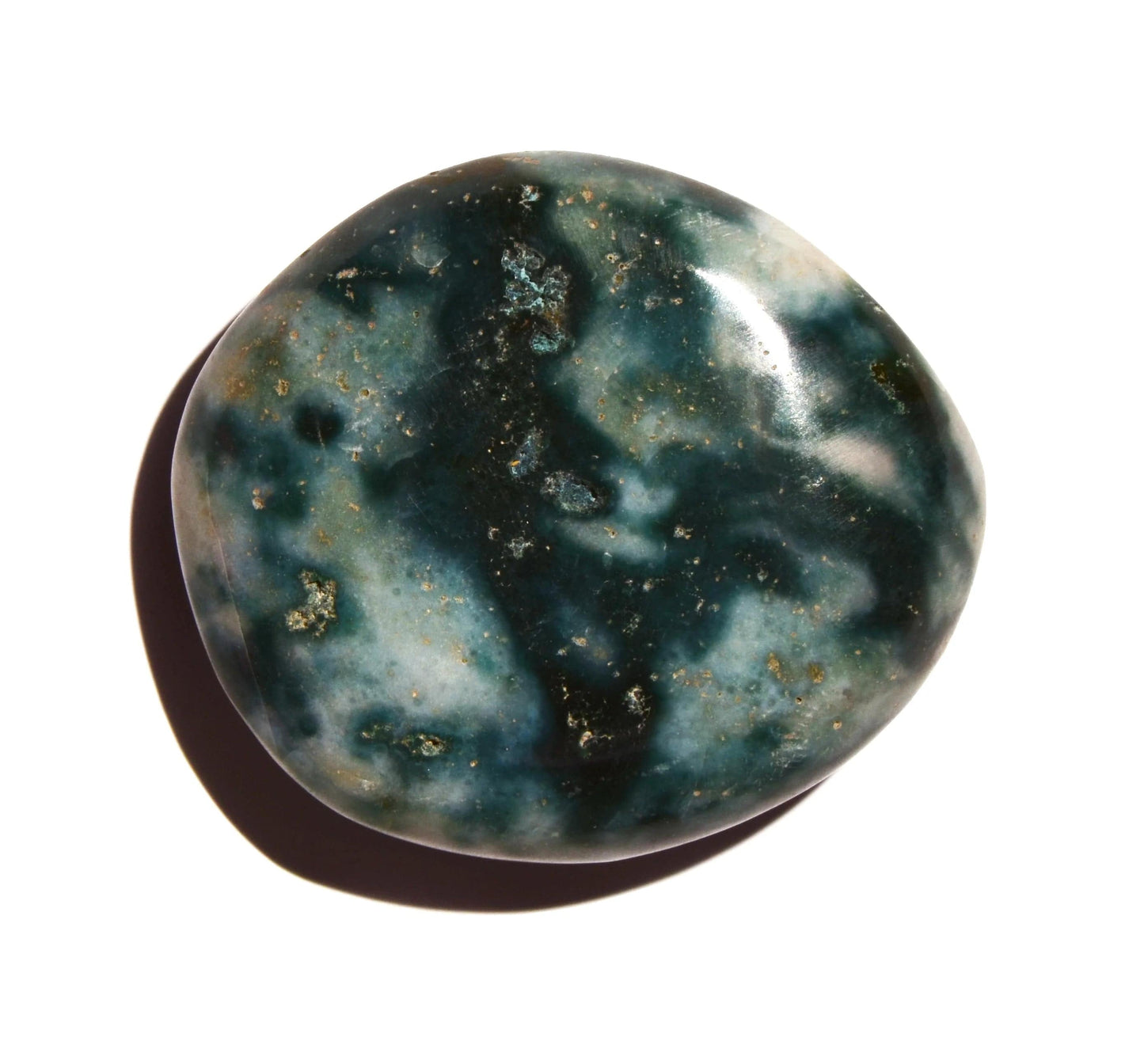 Ocean Jasper Palm Stone - Polished