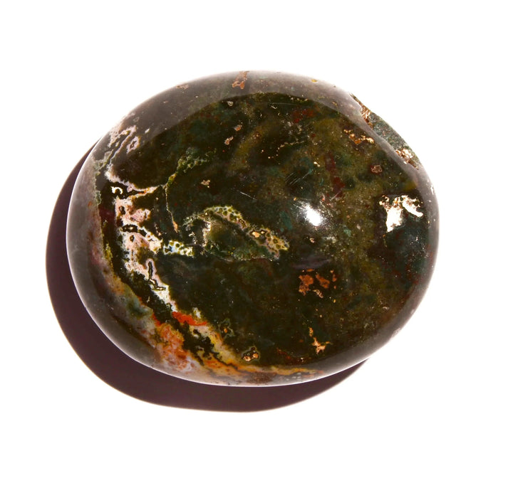 Ocean Jasper Palm Stone - Polished