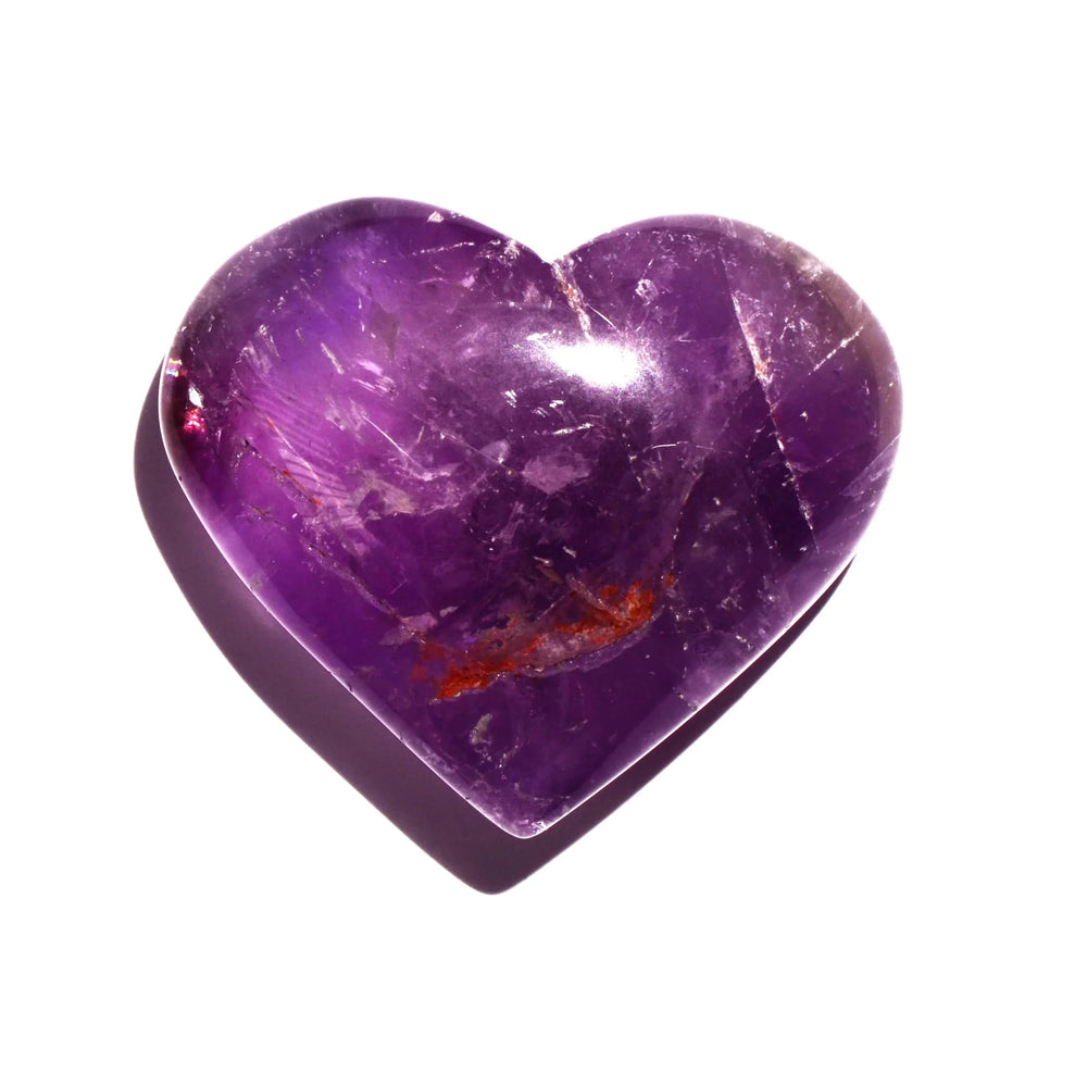 healing crystals: amethyst heart
