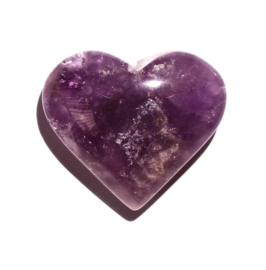 healing crystals: amethyst heart
