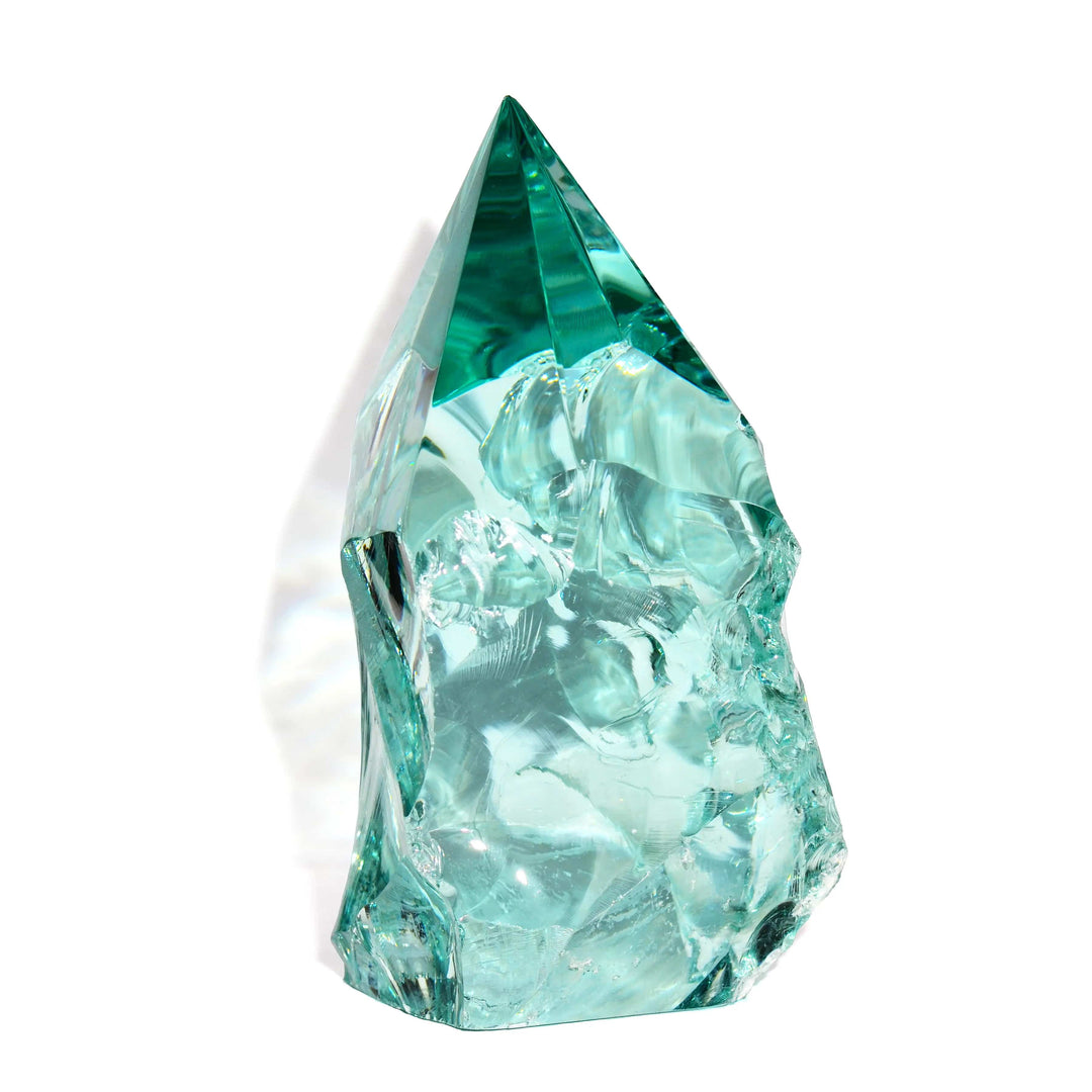 Green Obsidian Point - Polished - Flat Base