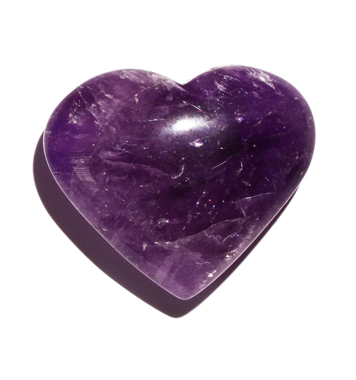 healing crystals: amethyst heart