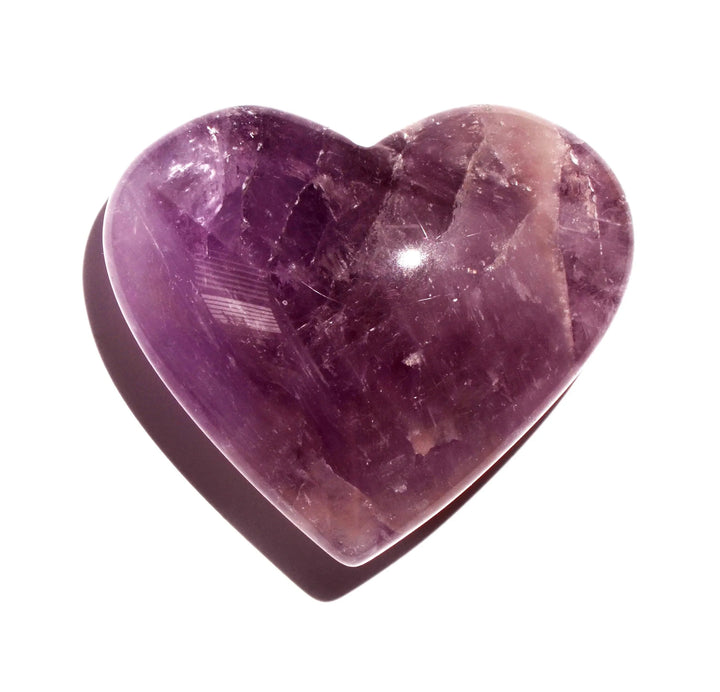 healing crystals: amethyst heart