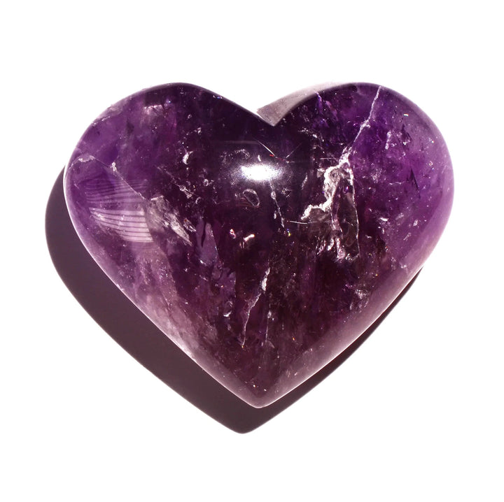 healing crystals: amethyst heart