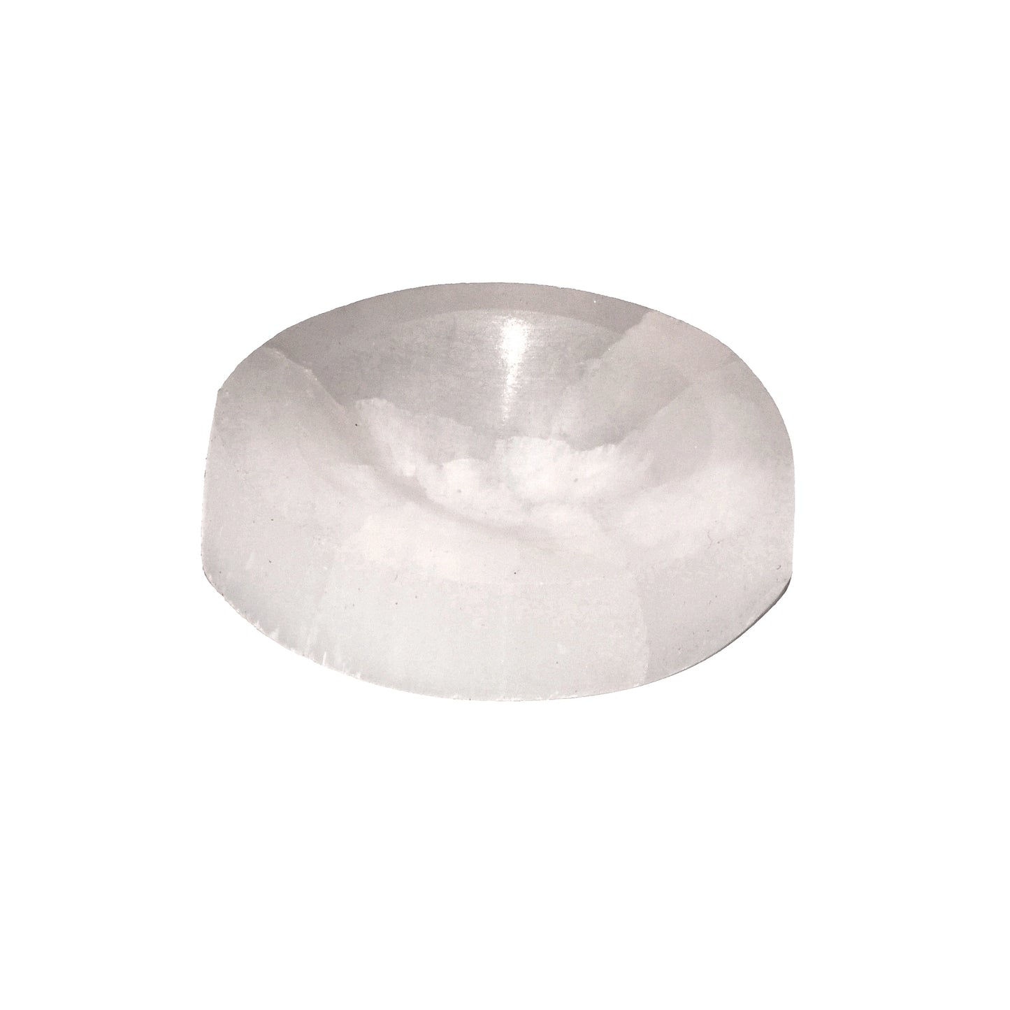 Selenite Worry Stone - Polished Crystal Carving