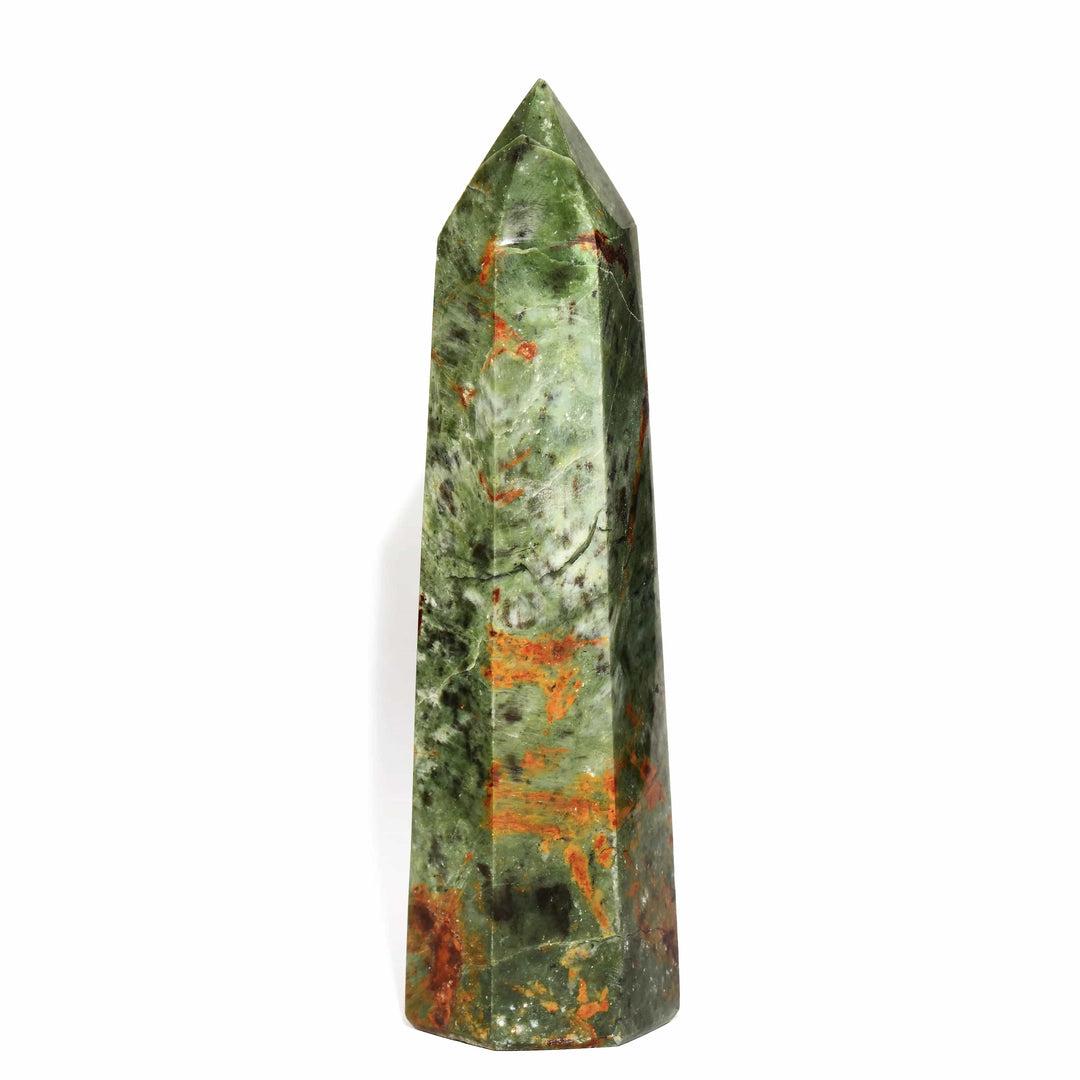 Chrysoprase Point - Flat Base - Polished
