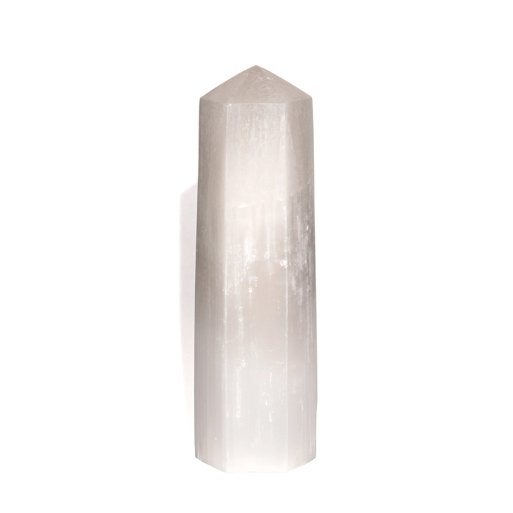 Selenite Point - Polished Crystal
