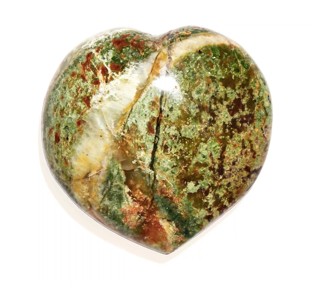 Chrysoprase Heart - Crystal Carving