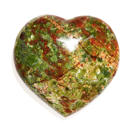 Chrysoprase Heart - Crystal Carving