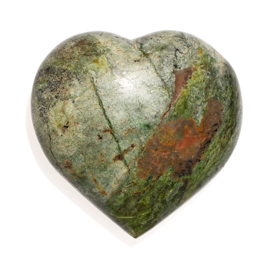 Chrysoprase Heart - Crystal Carving