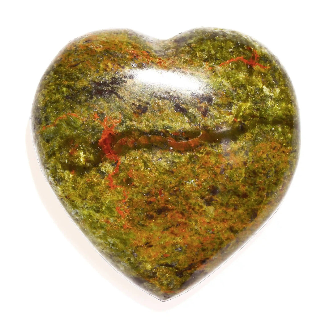 Chrysoprase Heart - Crystal Carving