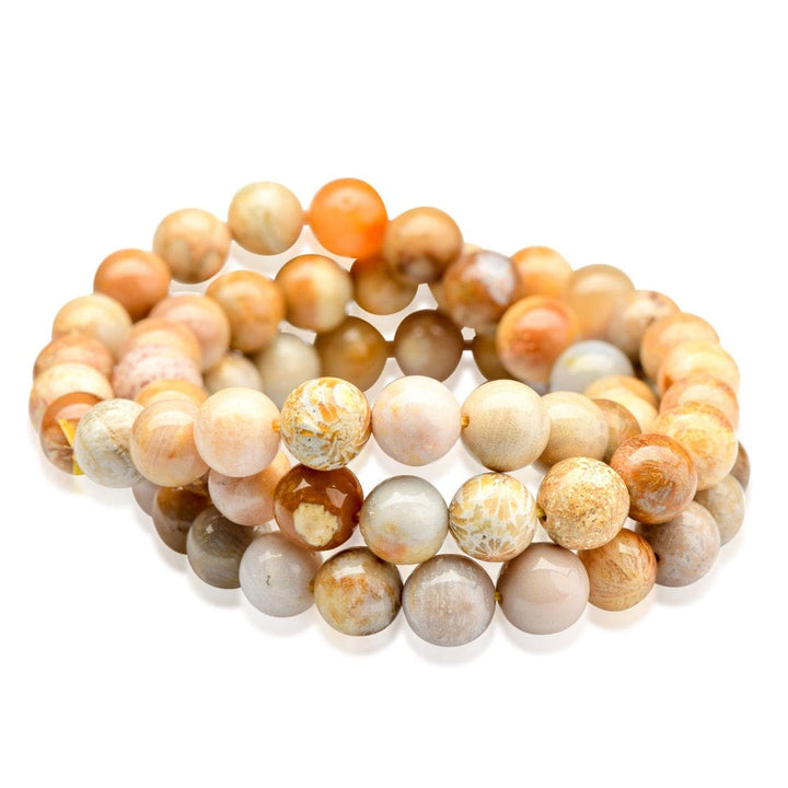 Coral Beaded Bracelet - Small Beads