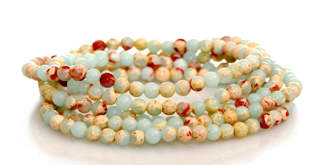 Imperial Jasper Beaded Bracelet - Small Beads