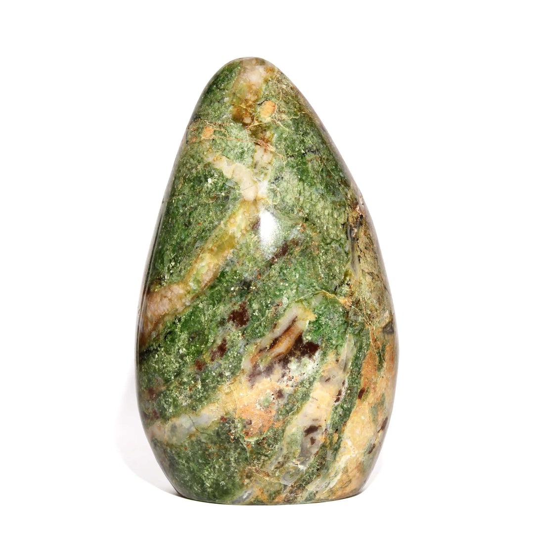 Chrysoprase Form - Flat Base - Polished
