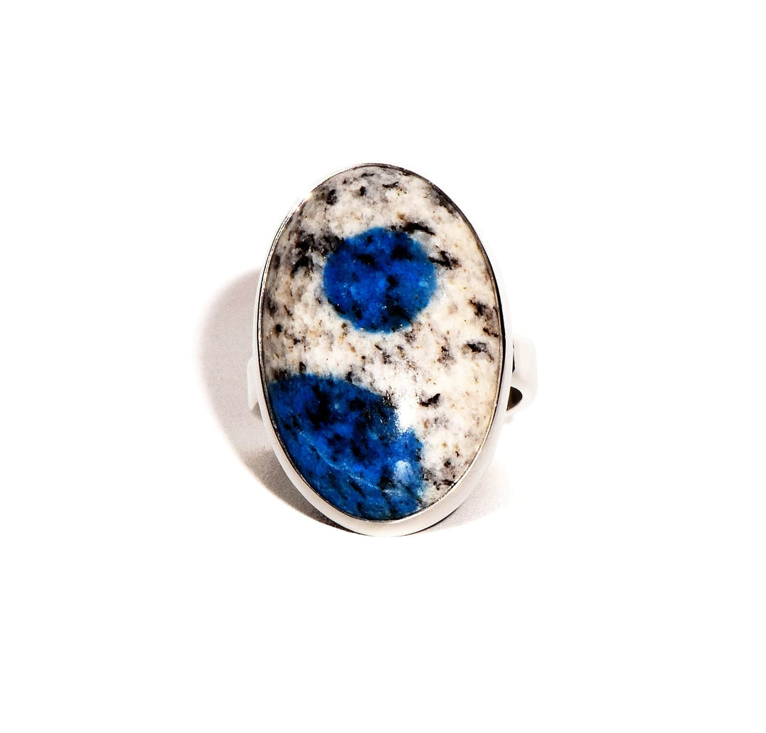 K-2 Adjustable Sterling Silver Ring - Oval