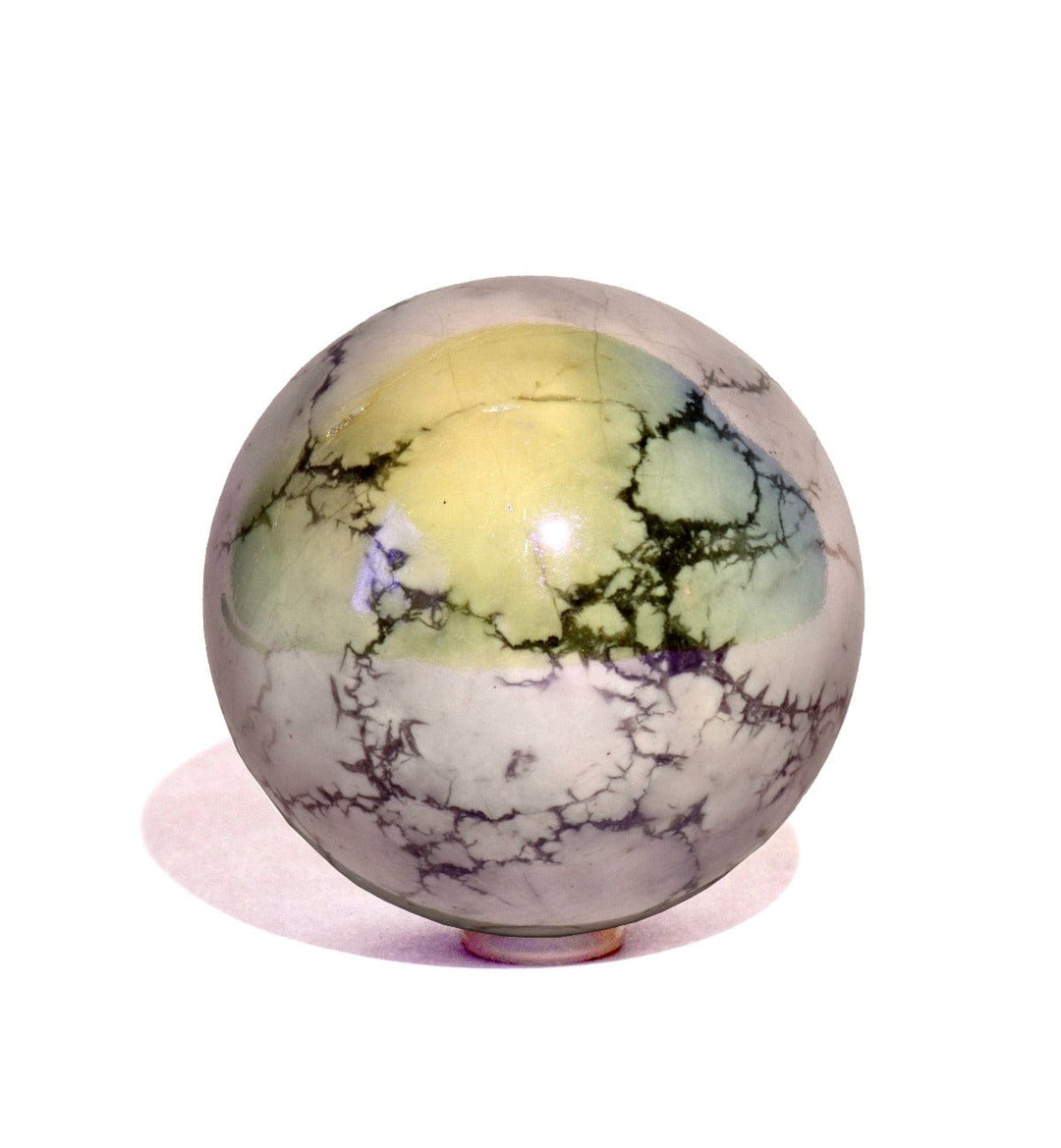 healing crystals: angel aura howlite sphere