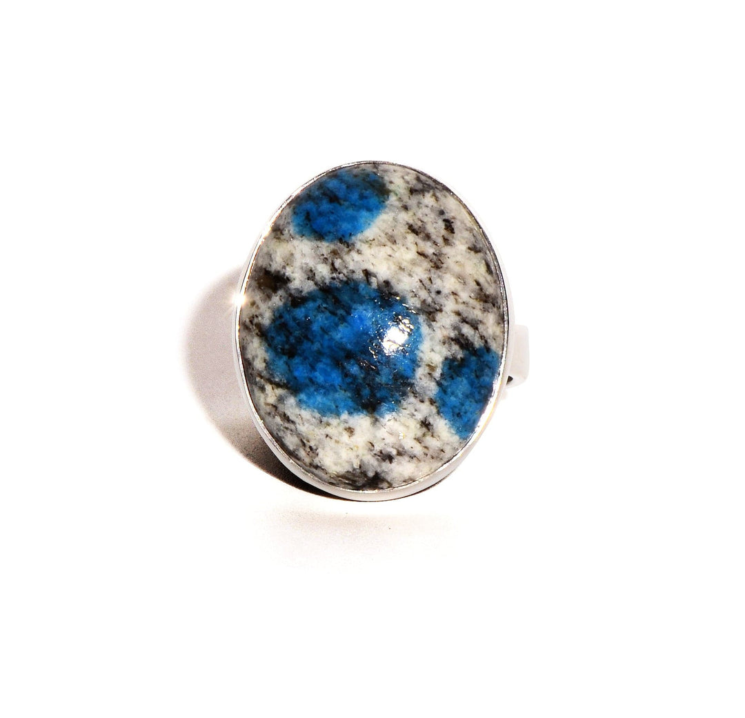 K-2 Adjustable Sterling Silver Ring - Oval
