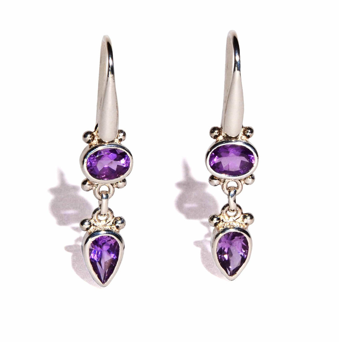 Amethyst Sterling Silver Earrings