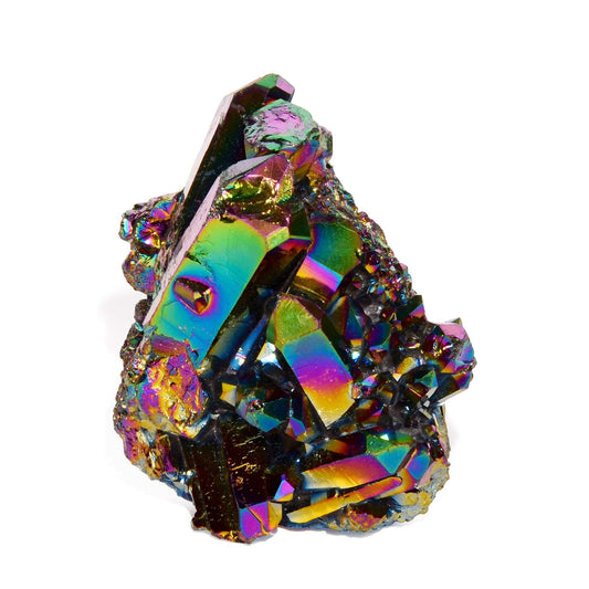 Titanium Quartz: coating Quartz with Titanium makes it a very powerful crystal.