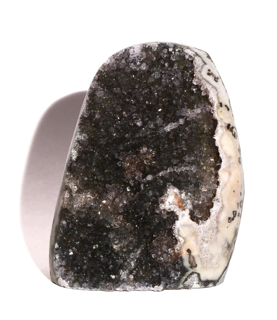 Drusy Amethyst Geode with Flat Bottom