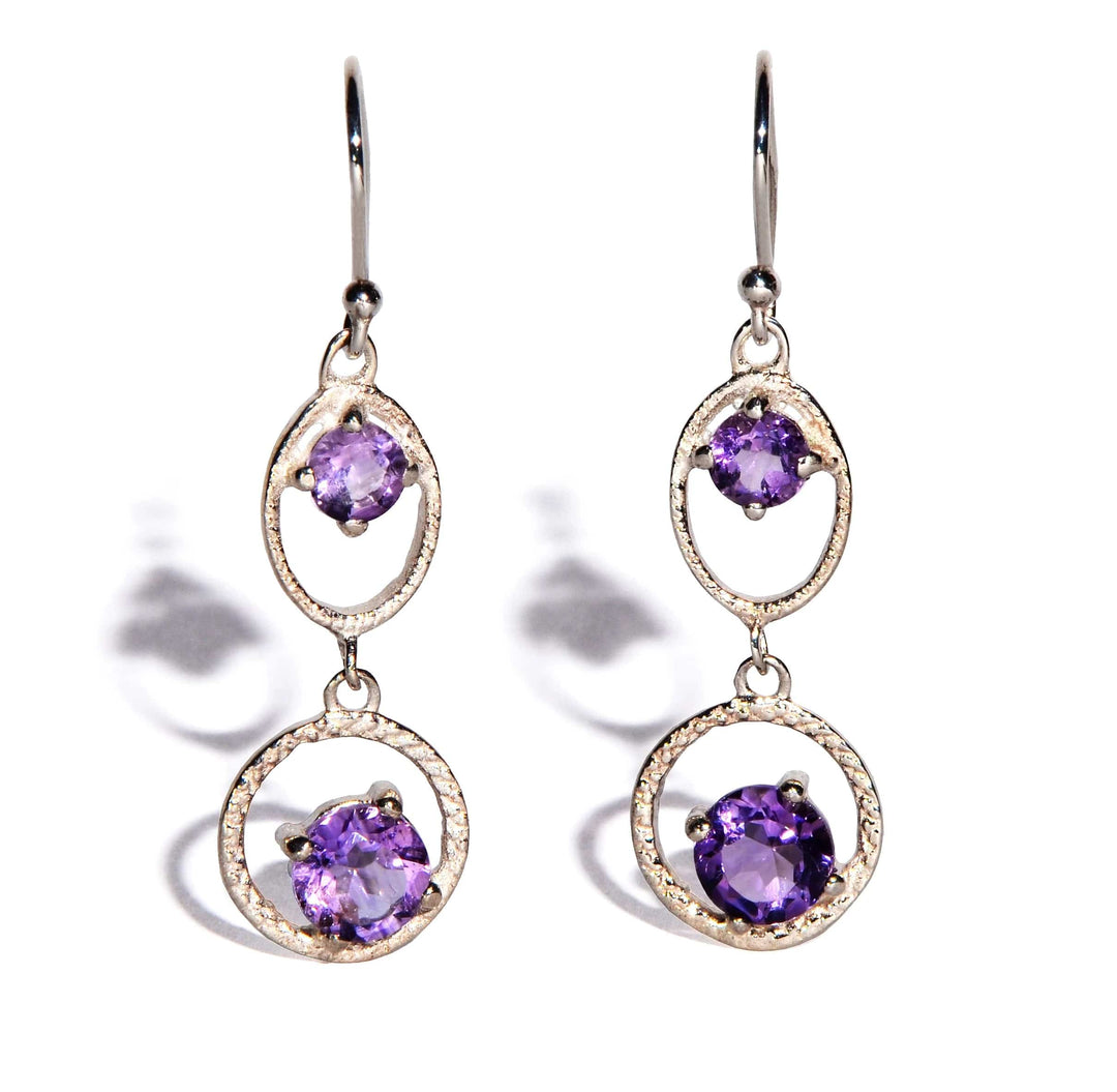 Amethyst Sterling Silver Earrings