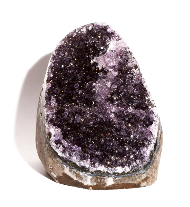 Drusy Amethyst Geode with Flat Bottom