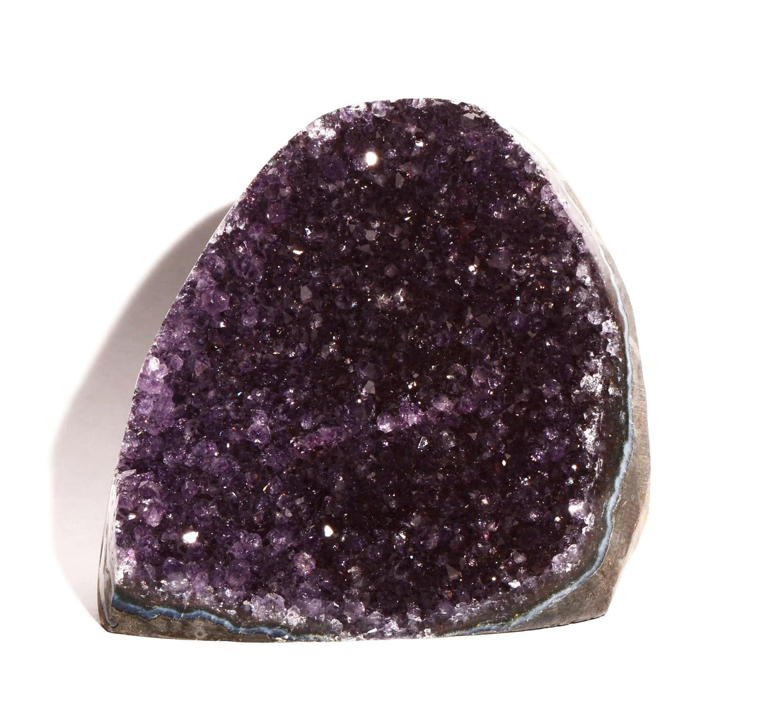 Drusy Amethyst Geode with Flat Bottom