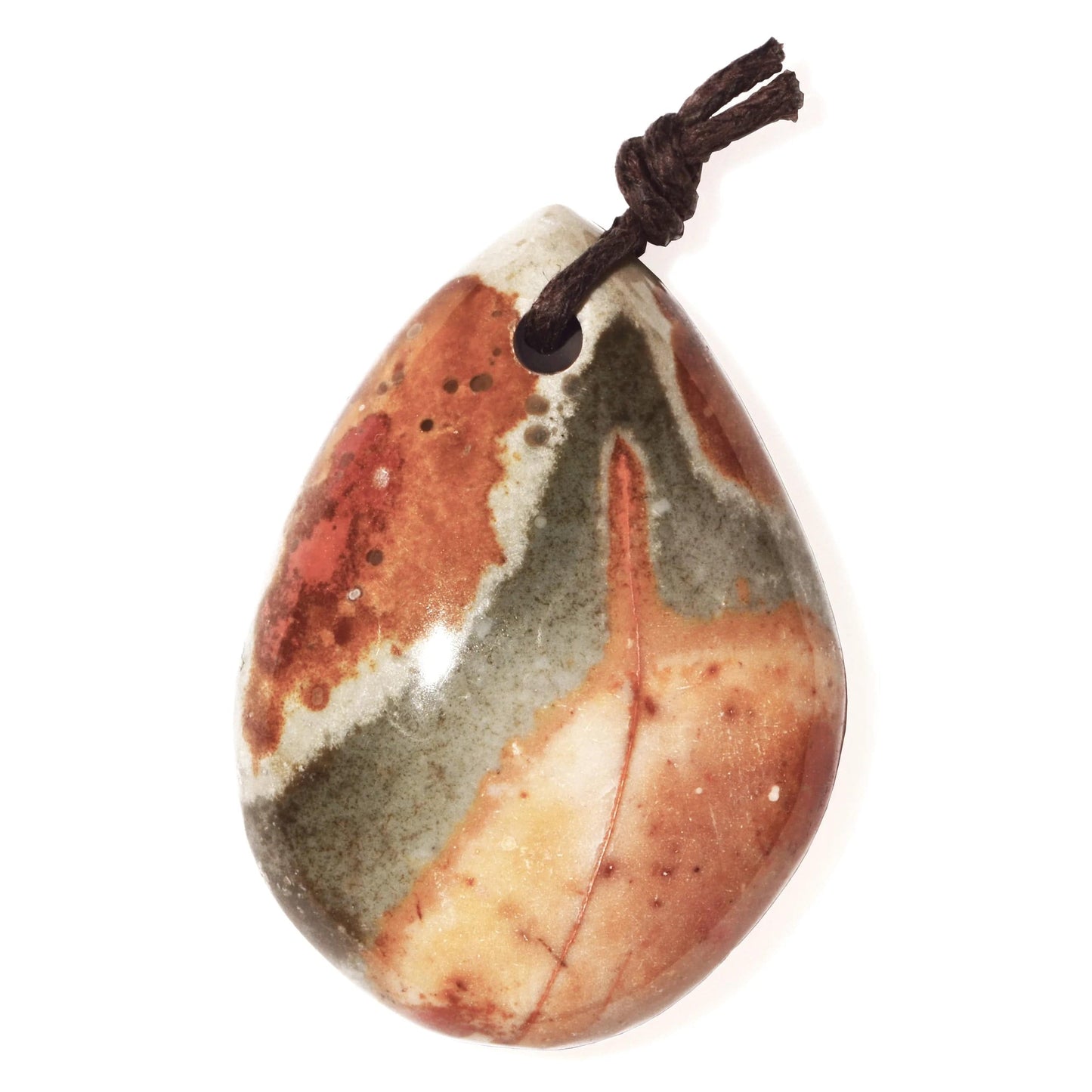 Fancy Jasper Drilled Pendant