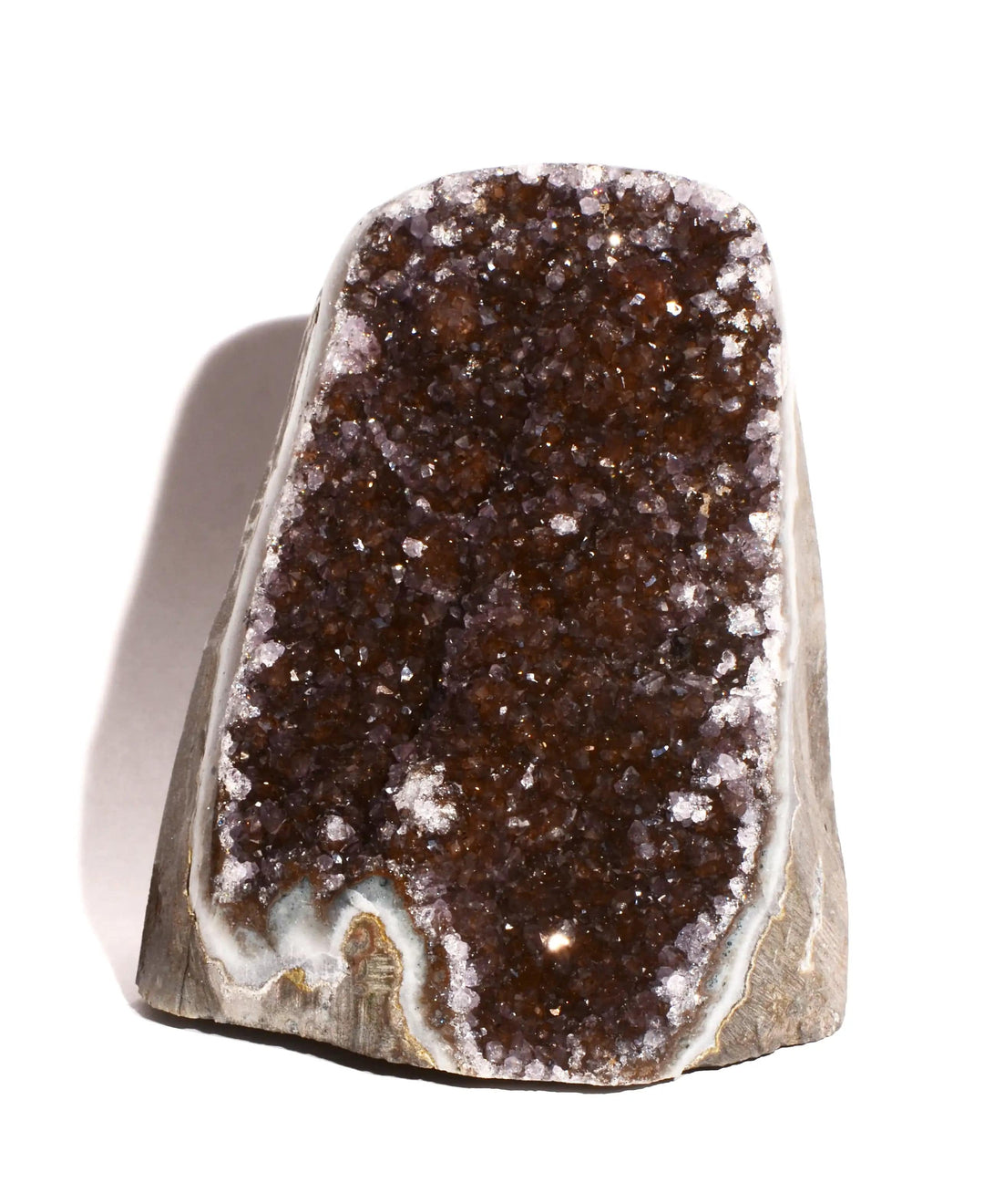 Drusy Amethyst Geode with Flat Bottom