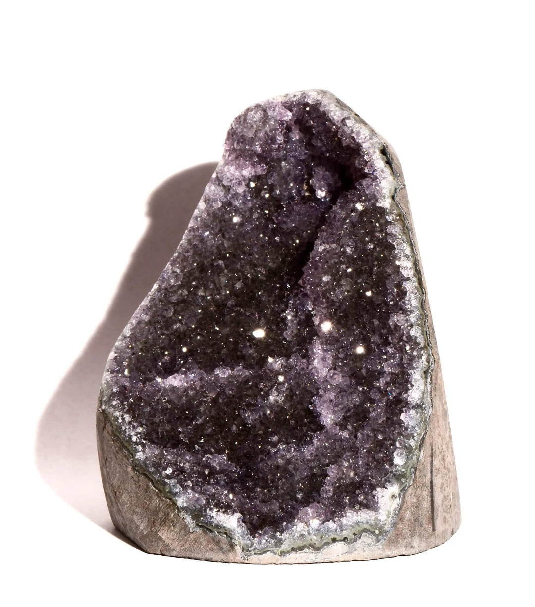 Drusy Amethyst Geode with Flat Bottom