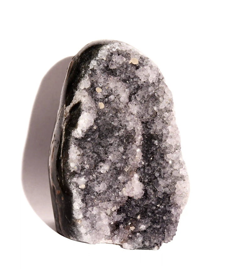 Drusy Amethyst Geode with Flat Bottom