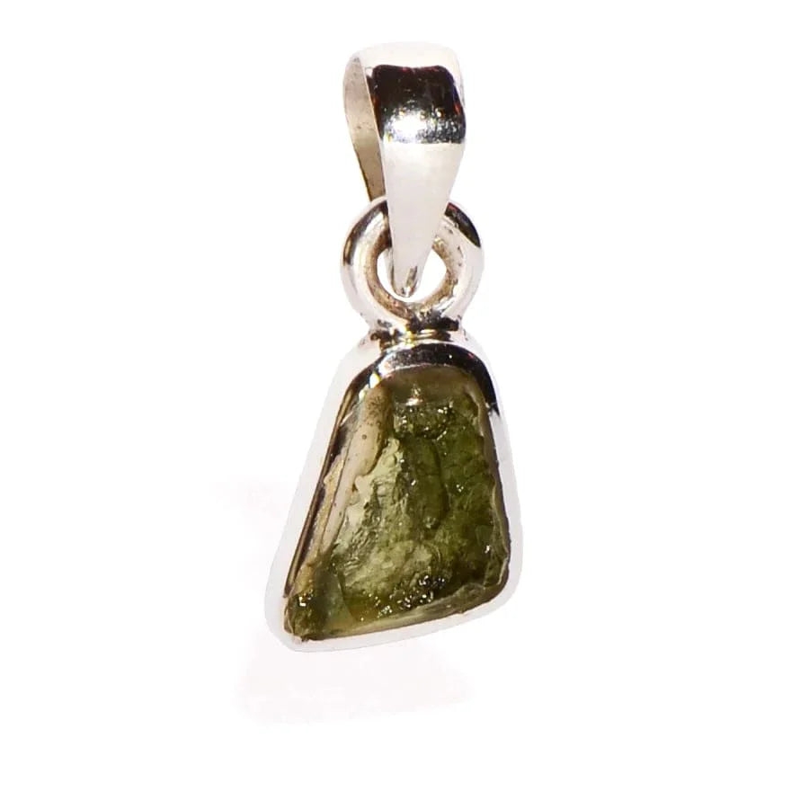 Moldavite Sterling Silver Pendant