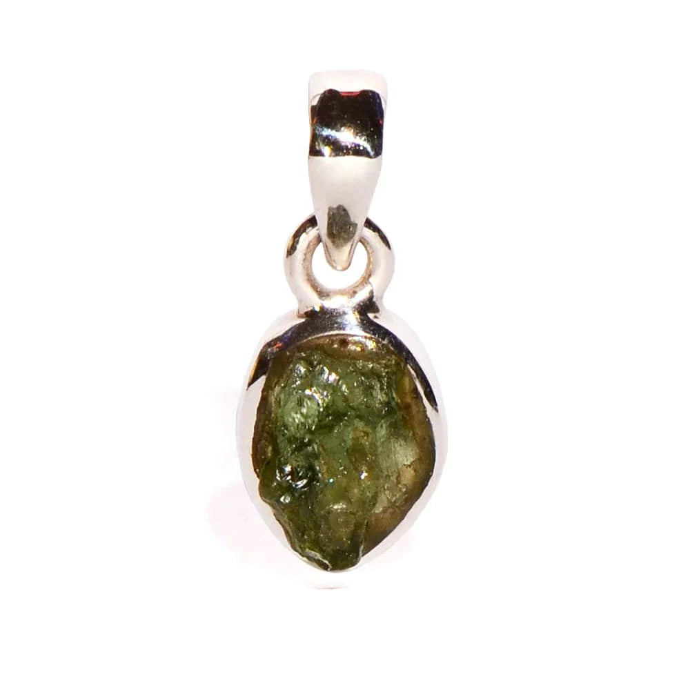 Moldavite Sterling Silver Pendant