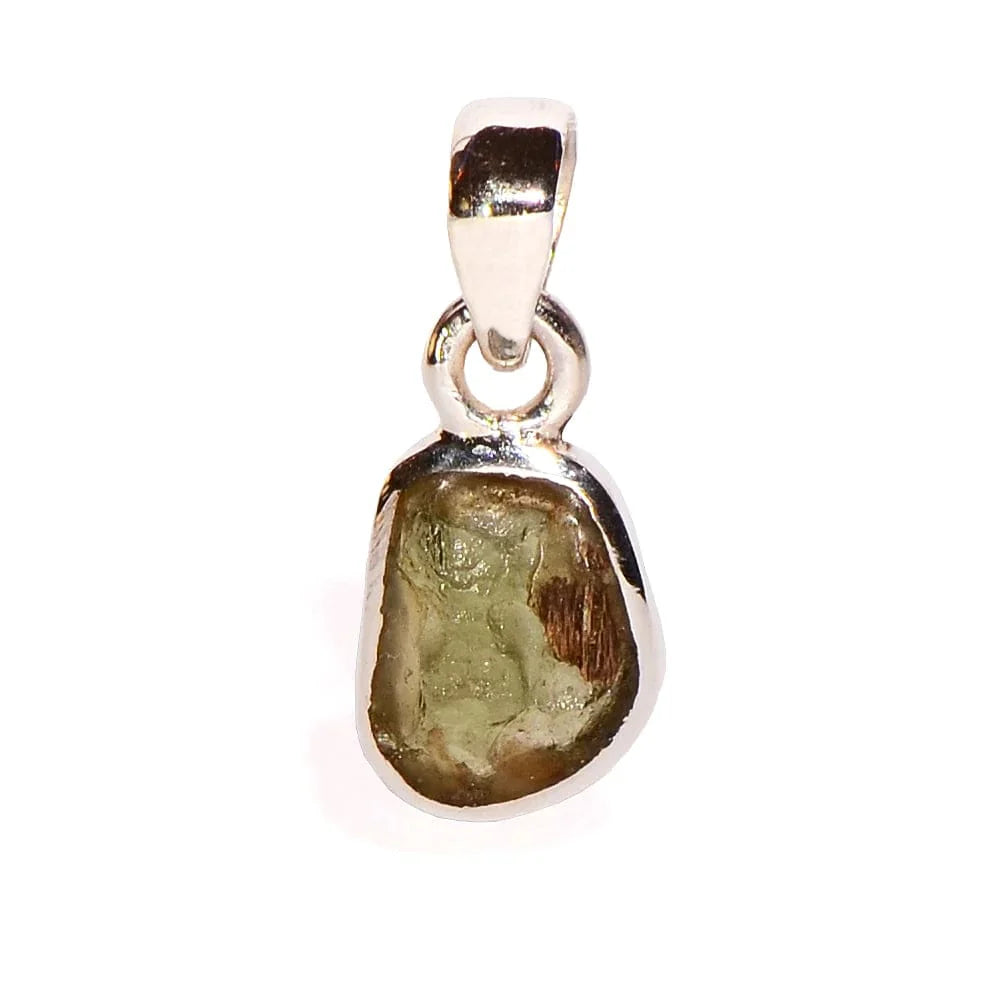 Moldavite Sterling Silver Pendant