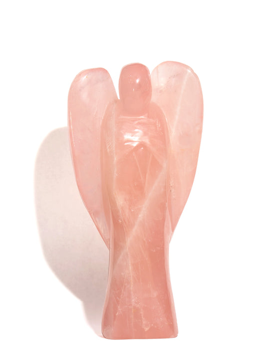 Rose Quartz Angel - Carved Crystal