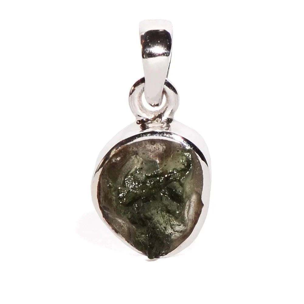 Moldavite Sterling Silver Pendant